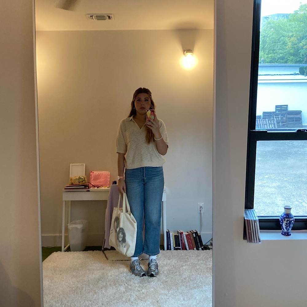 CREAM COLLARD BLOUSE